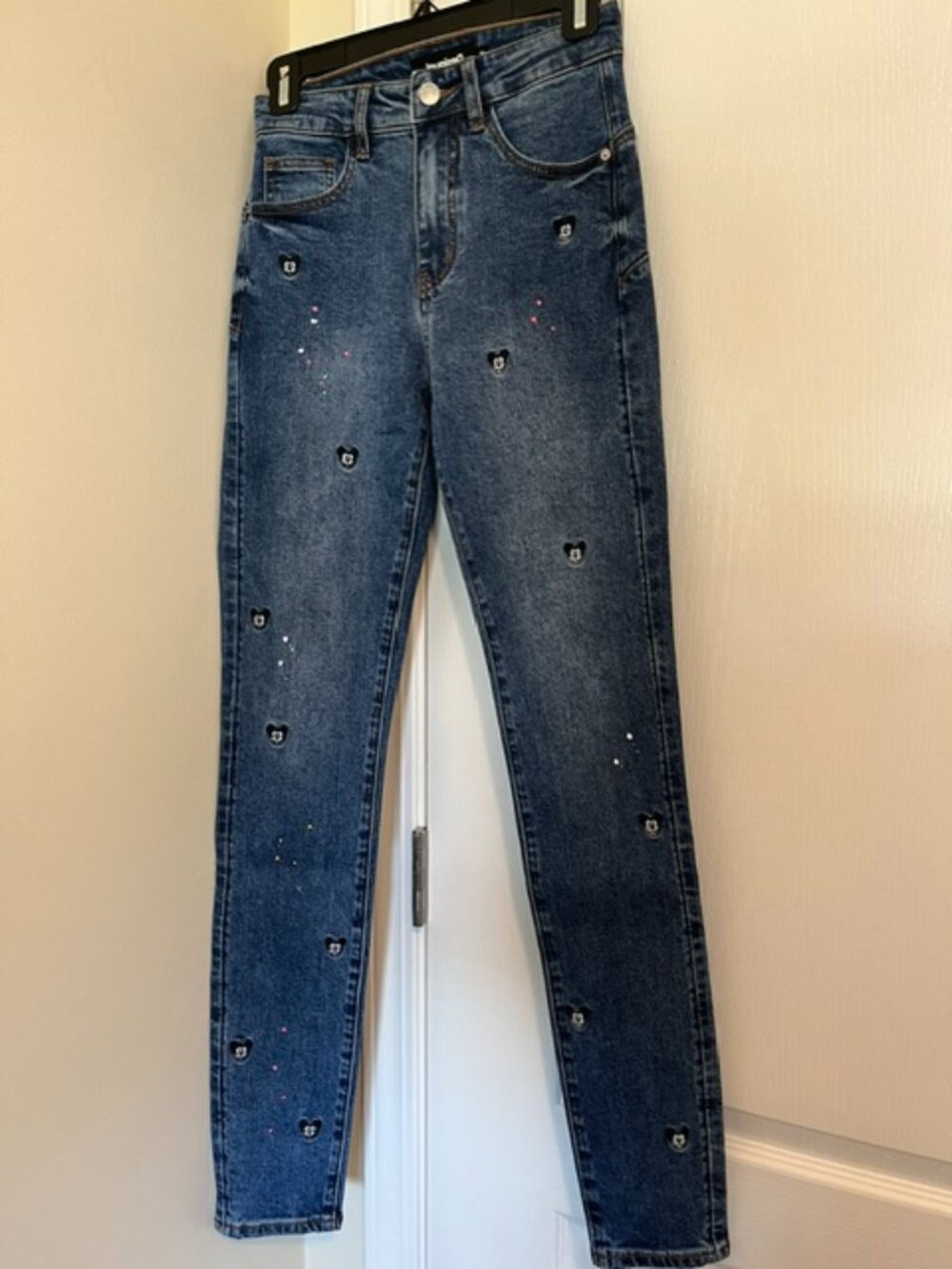 Desigual and Disney collaboration women’s designer jeans.